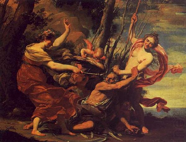  Simon  Vouet Time Overcome by Hope, Love and Beauty china oil painting image